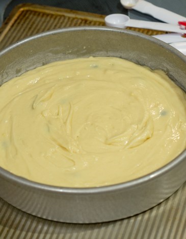 Berry Peach Cobbler Breakfast Cake Batter