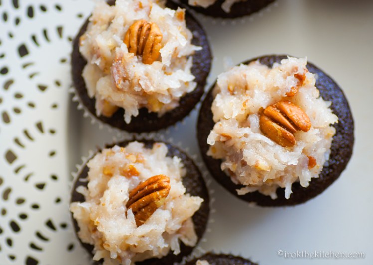German Chocolate Cupcakes (Vegan)-12