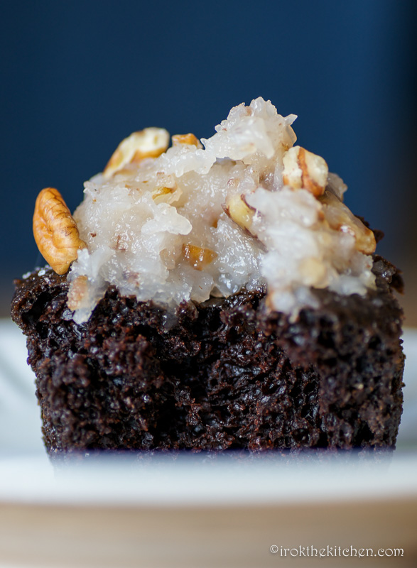 German Chocolate Cupcakes (Vegan)-13
