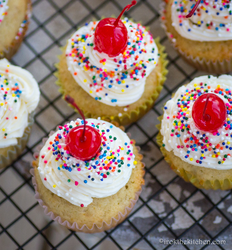 Banana Split Cupcakes-28